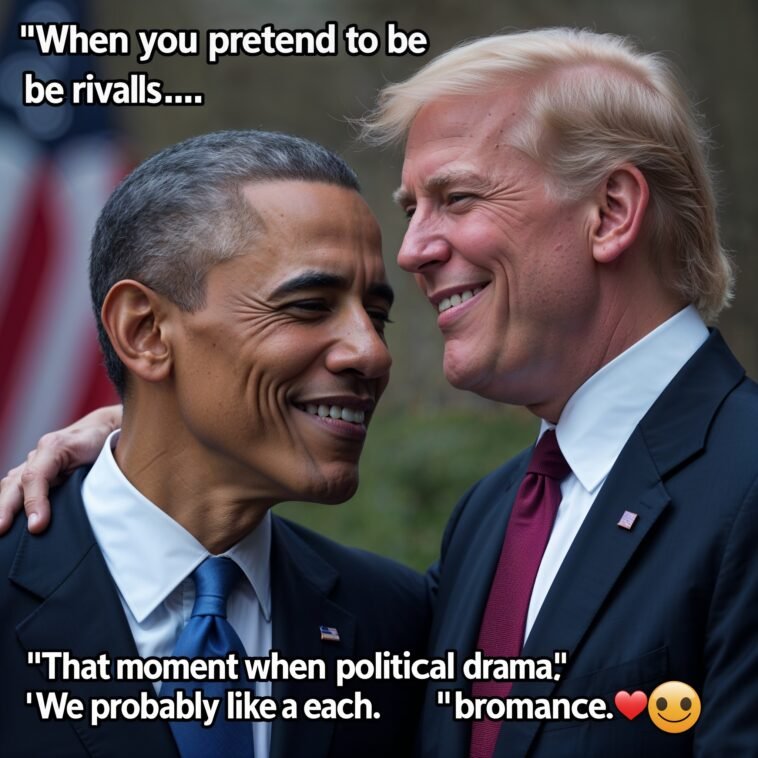 Trump and Obama Share an Unexpected Moment of Camaraderie: 'We Probably Do Like Each Other 1 Trump and Obama Rival Meme